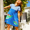 Summer Girl's Turtle Knit Dress